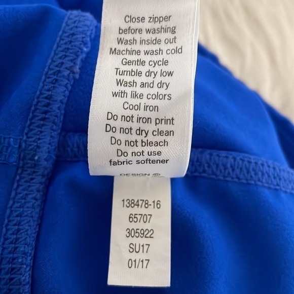 Athleta Leggings Capri Crop Pants Dobby Be Free Blue Athleisure Active Sz Small - Picture 9 of 10